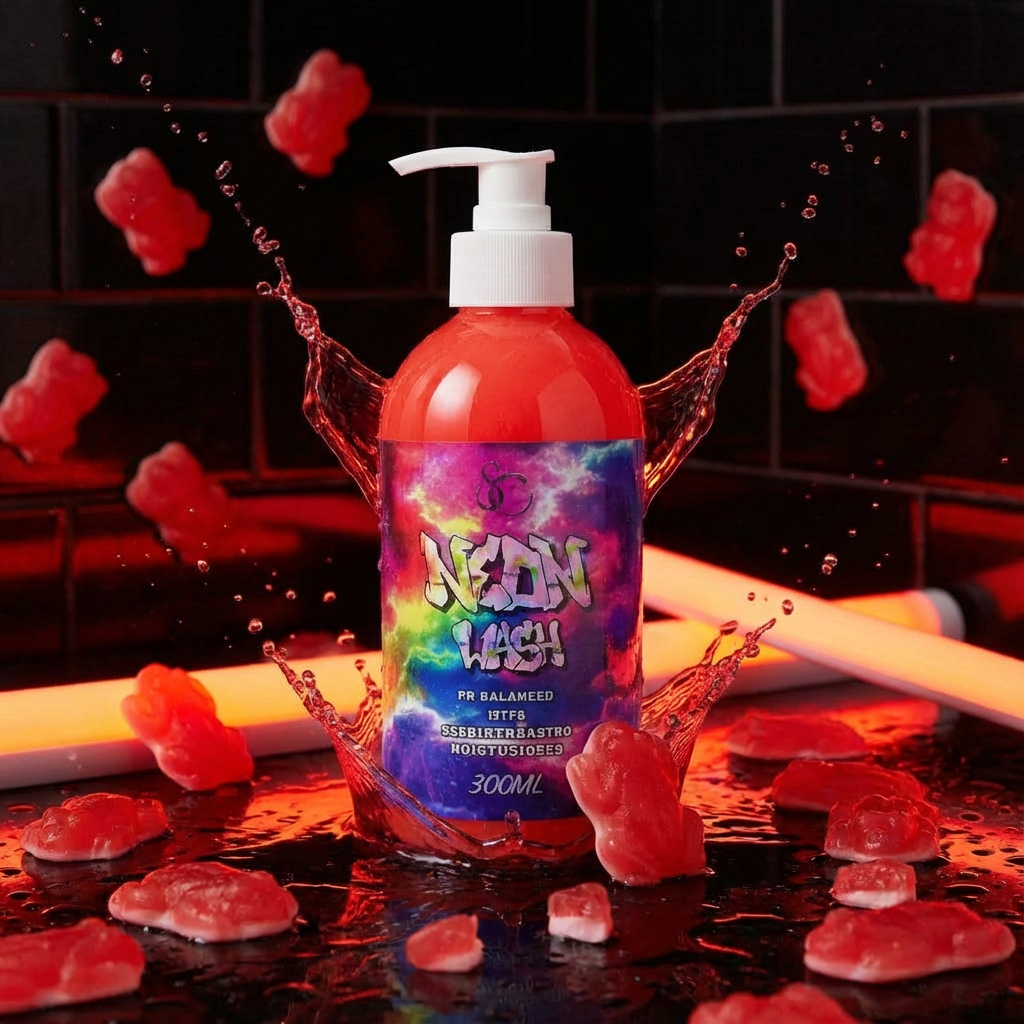 Neon Wash (Red Frogs) Red