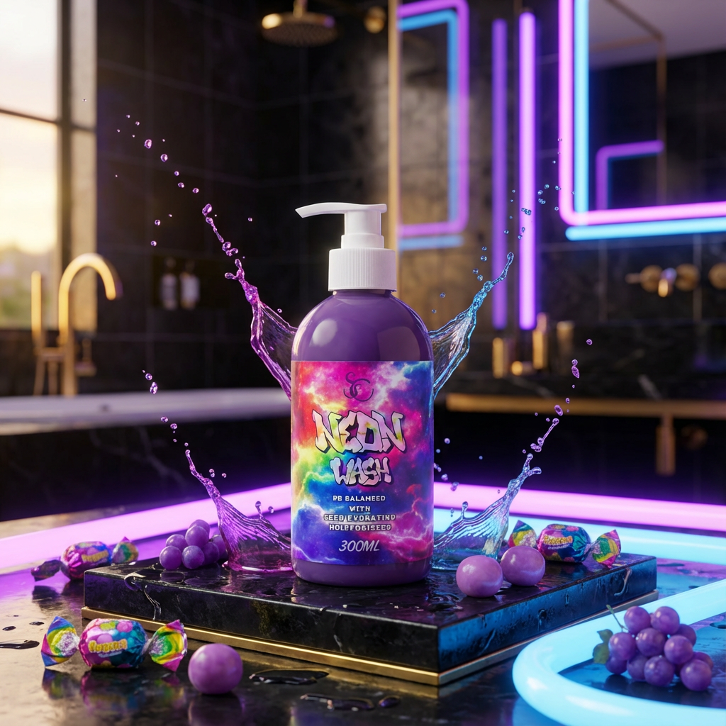 Neon Wash (Grape Bubblegum) Purple