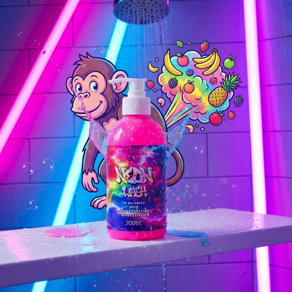 Neon Wash (Monkey Farts) Pink