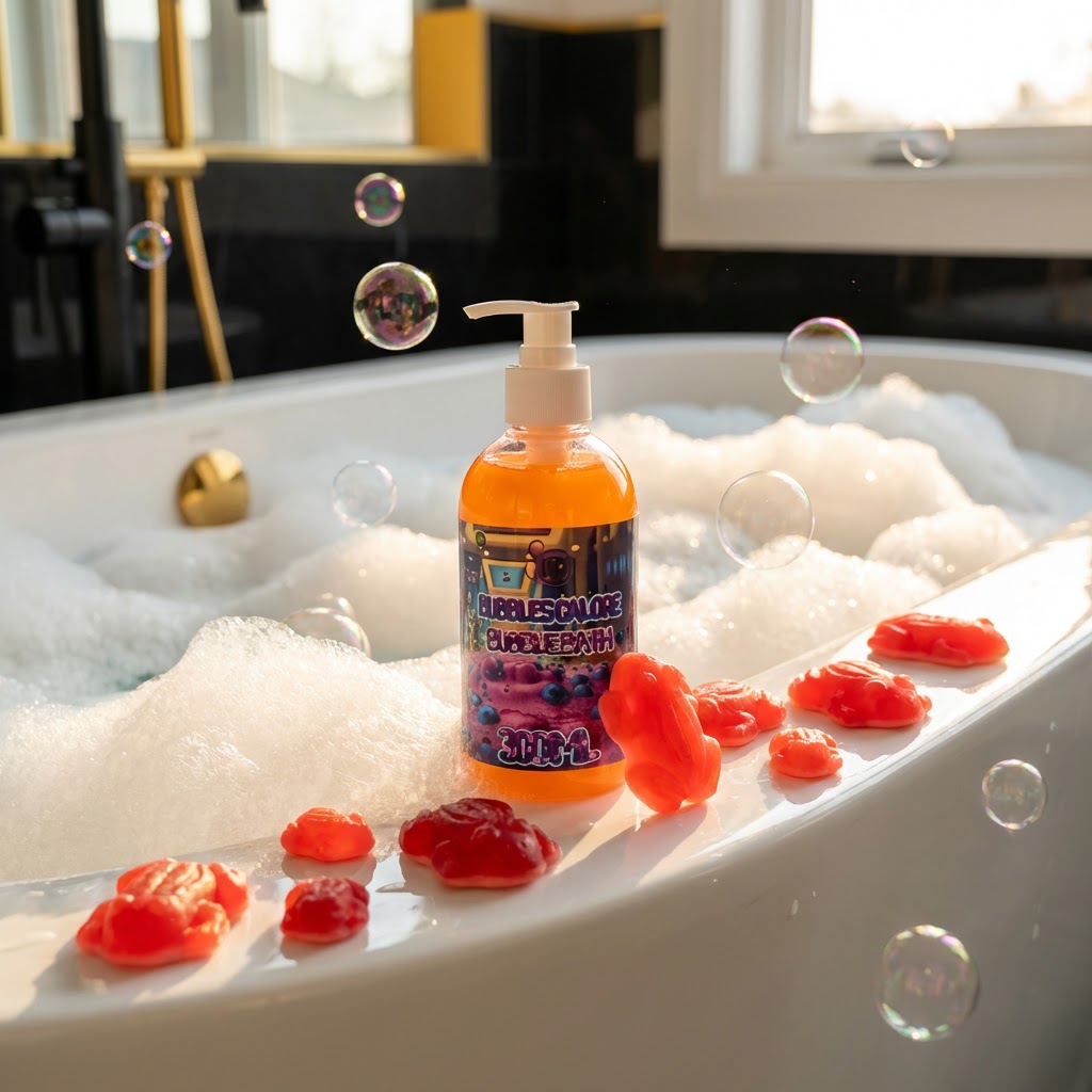 Bubbles Galore "Red Frogs" Orange
